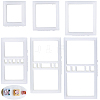 6Pcs Plastic Clay Pressed Molds DIY-SC0031-27-7