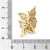 Brass Micro Pave Clear Cubic Zirconia Fold Over Clasps KK-G505-24A-G-3