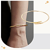 1Pc Alloy Plain Bangles for Women BJEW-LP0004-08G-1