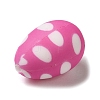 Easter Polka Dot Egg Silicone Focal Beads SIL-A006-18A-2