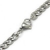 Trendy Men's 201 Stainless Steel Chain Curb Necklaces NJEW-L043-40P-3