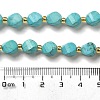 Dyed Natural Howlite Beads Strands G-G023-B01-02B-5