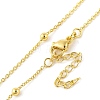 Brass Pave Clear Cubic Zirconia Pendant Necklaces for Women NJEW-S430-03G-03-3