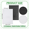 24Pcs 2 Colors PVC Mesh Canvas Sheets FIND-WR0012-48-2