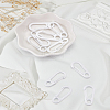 10Pcs Alloy Keychain Clasp Findings FIND-LP0008-49-1