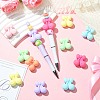 28Pcs 7 Colors Cherry Food Grade Eco-Friendly Silicone Focal Beads SIL-CJ0003-19-6