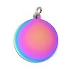 Ion Plating(IP) 304 Stainless Steel Pendants STAS-I311-33G-RC-1