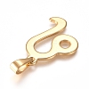 304 Stainless Steel Pendants STAS-L210-06D-G-01-2