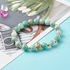 Natural Amazonite Stretch Bracelets BJEW-PH02048-2