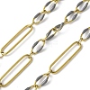 304 Stainless Steel Enamel Figaro Chains CHS-U003-02G-03-1