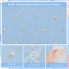Polyester Flower Pattern Mesh Fabric SENE-WH0003-45A-4