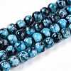 Baking Paint Glass Beads Strands DGLA-N003-8mm-A08-1