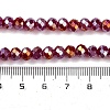 Baking Electroplate Glass Beads Strands LS-DGLA-A039-J6MM-B19-4