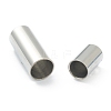 304 Stainless Steel Magnetic Clasps with Glue-in Ends STAS-O148-06B-3