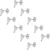 Unicraftale Stainless Steel Stud Earring Findings STAS-UN0009-14P-1