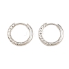 Brass Huggie Hoop Earrings KK-CBA8A92-04P-4