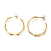 Ion Plating(IP) 304 Stainless Steel Ring Stud Earrings for Women EJEW-S227-57G-1