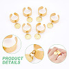 304 Stainless Steel Open Cuff Finger Rings RJEW-UN00010-4