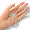 Rainbow Iridescent Plating Acrylic Beads MACR-YW0002-21-4