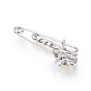 Platinum Plated Alloy Brooches JEWB-WH0003-03P-2