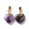 Natural Amethyst Pendants G-C023-07C-2