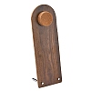 Desktop Wooden Bracelet Display Stands with Velvet Mat and Iron Support ODIS-C013-03B-1