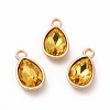 Faceted Glass Rhinestone Pendants GLAA-I051-A17-2