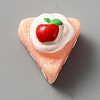 Opaque Resin Cabochons LS-RESI-WH0026-51C-1
