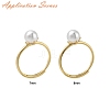 Flat Round Brass Adjustable Ring Settings KK-G527-01B-G-4