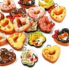 18Pcs 9 Colors Opaque Resin Pendants CRES-YW0002-82-2