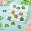 12Pcs 12 Constellations Epoxy Resin Pendants FIND-TAC0027-38-6