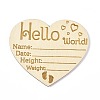 Wooden Hello World Baby Photo Props WOOD-D023-04-1