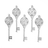 Tibetan Style Alloy Key Pendant Cabochon Bezel Settings LS-PALLOY-J494-51AS-1