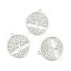 Eco-Friendly Rack Plating Brass Tree of Life Pendants X-KK-I606-41P-NR-2