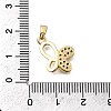 Brass Micro Pave Cubic Zirconia Pendants KK-P336-16D-G-3