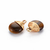 Natural Tiger Eye Pendants G-S359-288B-3