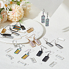 DIY Blank Rectangle 304 Stainless Steel Dangle Earrings Making Kit DIY-PH0022-95-5