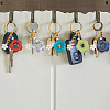8Pcs 8 Color Flower Acrylic & Alloy Enamel Charm Keychains KEYC-PH01511-7