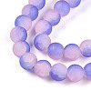 Crackle Glass Beads Strands GLAA-N009-10mm-08-3
