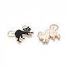 Halloween Theme Alloy Enamel Pendants X-PALLOY-N176-42-RS-2