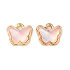 Rack Plating Alloy Glass Charms FIND-Q099-07G-03-1