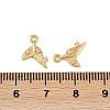 Ocean Theme Brass Micro Pave Cubic Zirconia Charms X1-KK-F902-08L-G-3