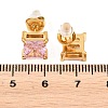 304 Stainless Steel Micro Pave Cubic Zirconia Stud Earrings EJEW-Z165-01G-02-3