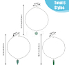 FIBLOOM 6Pcs 6 Styles Natural Rose Quartz & Green Aventurine Pendant Necklaces Set with Alloy Chains NJEW-FI0001-13-2