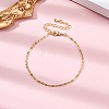 Adjustable Rack Plating Brass Cable Chain Bracelets for Women BJEW-G735-17G-1