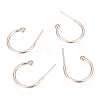 304 Stainless Steel Earring Hooks STAS-K211-01RG-A-1