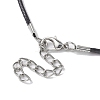 Glass Seed Cross Pendant Necklaces NJEW-MZ00025-04-5