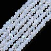 Electroplate Glass Beads Strands EGLA-A044-J1mm-L06-1