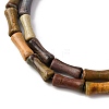 Natural Polychrome Jasper/Picasso Stone/Picasso Jasper Beads Strands G-L624-G04-12x5mm-4