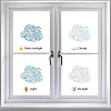 16 Sheets 8 Styles Waterproof PVC Colored Laser Stained Window Film Adhesive Static Stickers DIY-WH0314-068-4